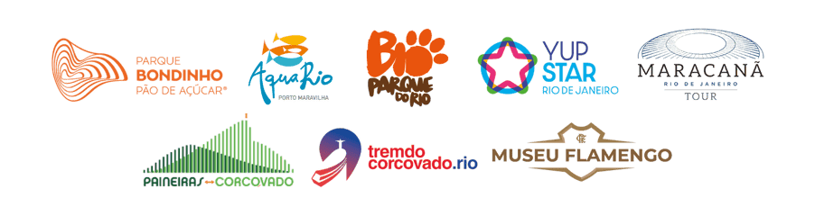 Atrativos parceiros com ingressos conectados